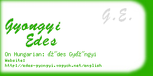 gyongyi edes business card